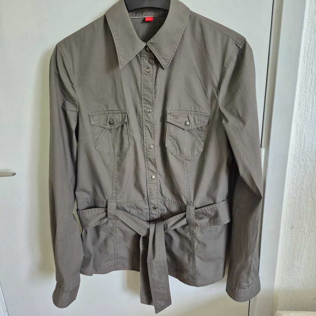 Olijfgroene ESPRIT  dames zomerjasje, Ophalen of Verzenden, Zo goed als nieuw, Groen, Maat 38/40 (M)