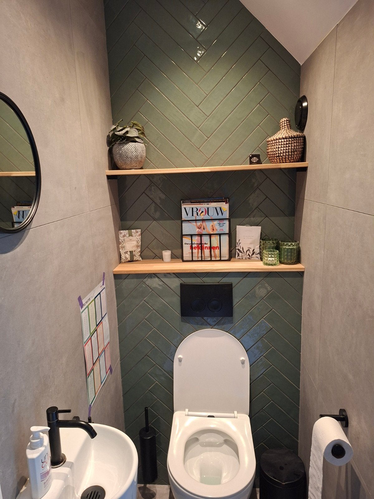 Sanitair tegels: Porcelaingres Urban Grey & Marrakesh Army, Ophalen, 60 cm of meer, Keramiek, Overige typen