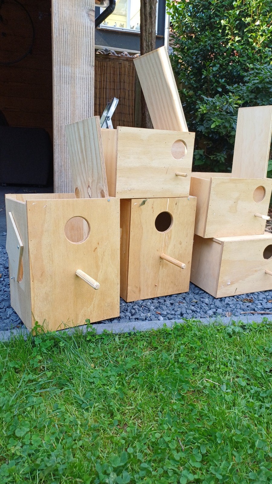 5x broedhok (Grote parkieten soort), Ophalen, Zo goed als nieuw, Hout, Vogelkooi