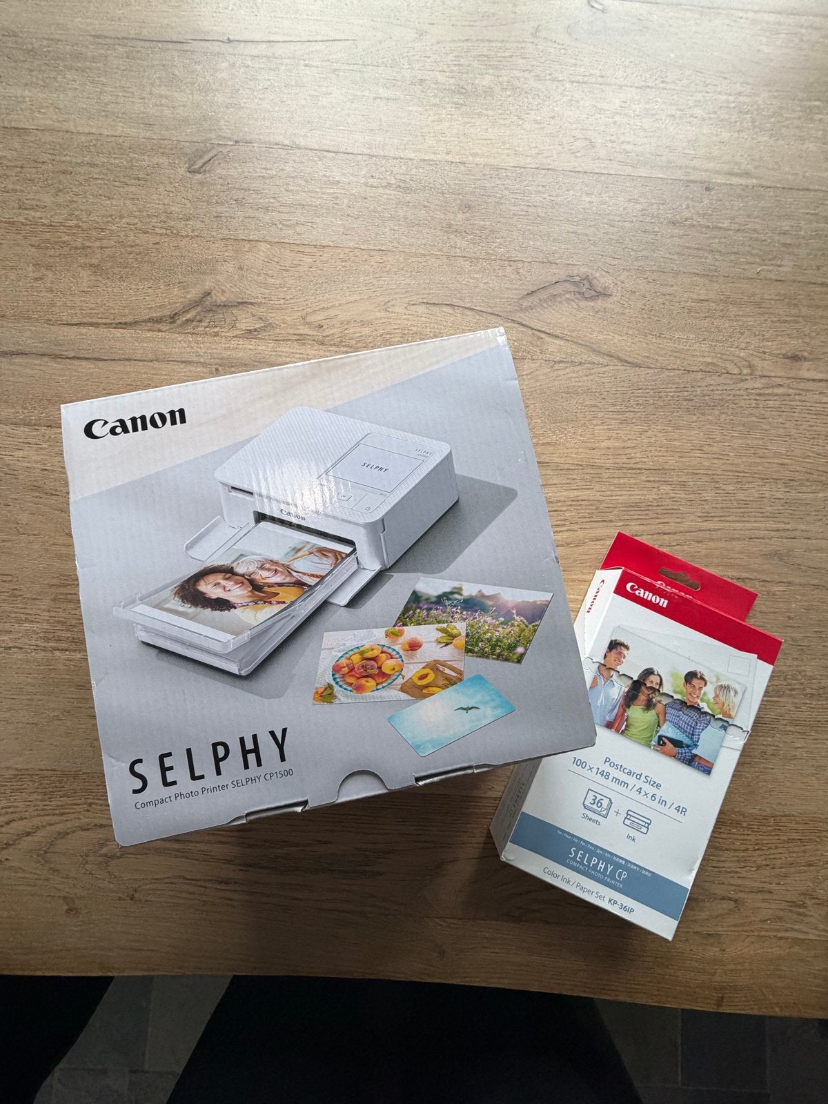 Canon SELPHY CP1500 Compact Fotoprinter + KP-36IP Set, Fotoprinter, Ophalen of Verzenden, Thermo-printer, Nieuw
