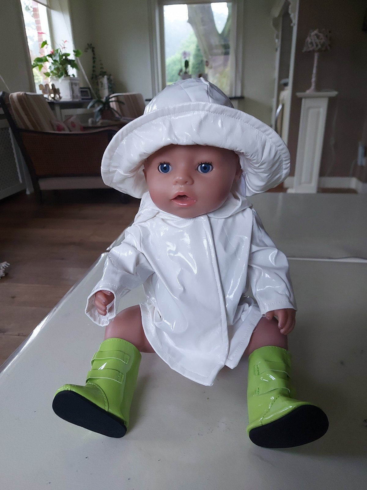 leuke regen set baby born pop 34cm, Ophalen of Verzenden, Babypop