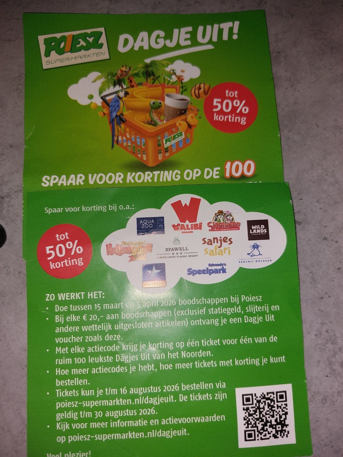 2x dagje uit voucher poiesz, Verzamelen, Ophalen