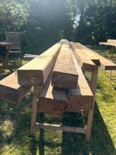 Te Koop houten Regels, Ophalen, Zo goed als nieuw, 250 cm of meer, Balken