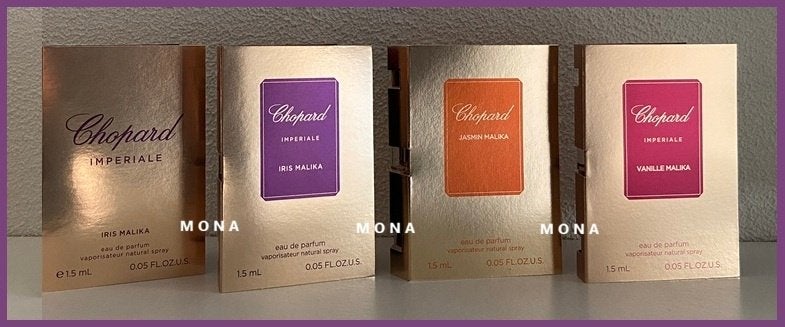 Chopardset 7 parfum samples proefjes testers monsters, Sieraden, Tassen en Uiterlijk, Uiterlijk | Parfum, Verzenden, Nieuw