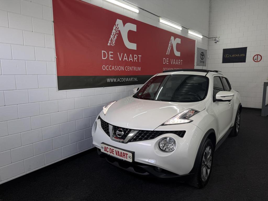 Nissan Juke 1.2 DIG-T S/S Tekna - LEER/NAV/CRUISE/360CAM/NAP, Auto's, Nissan, Voorwielaandrijving, 639 kg, Euro 6, 116 pk