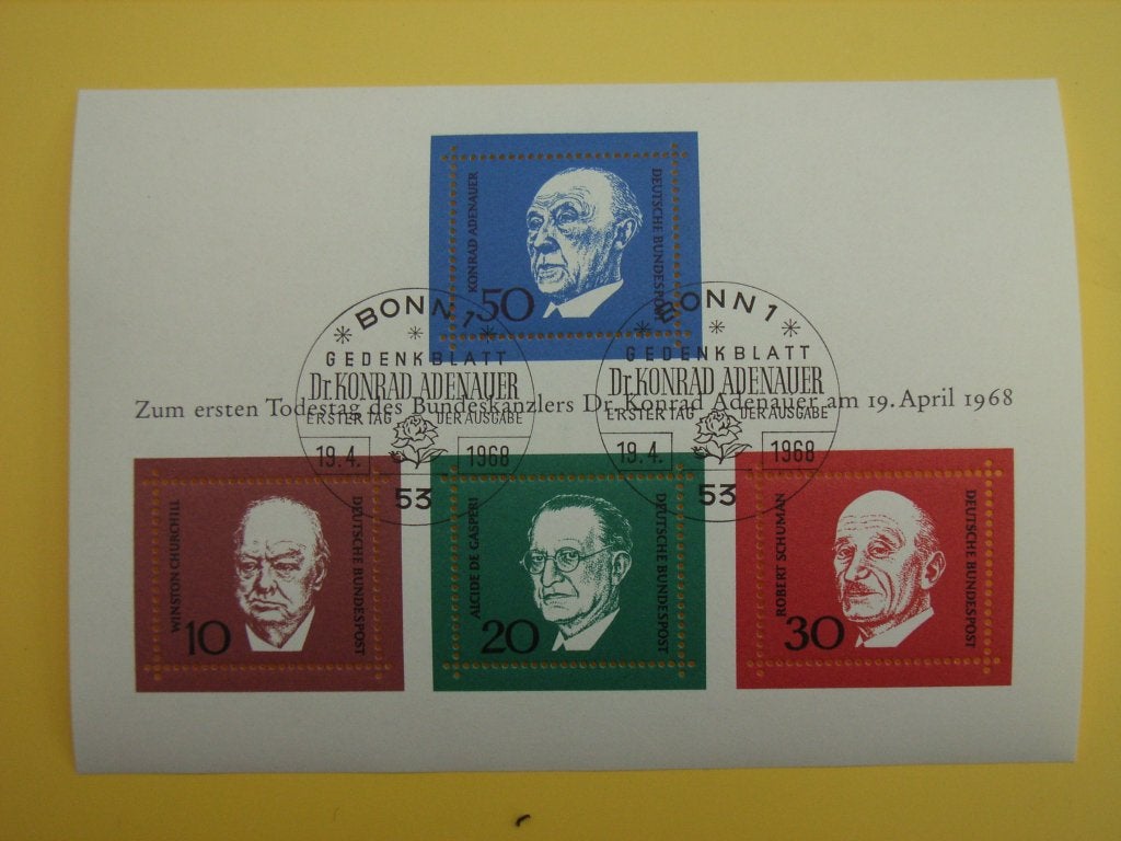 GB   Bundespost blok 4, Ophalen of Verzenden, BRD, Gestempeld