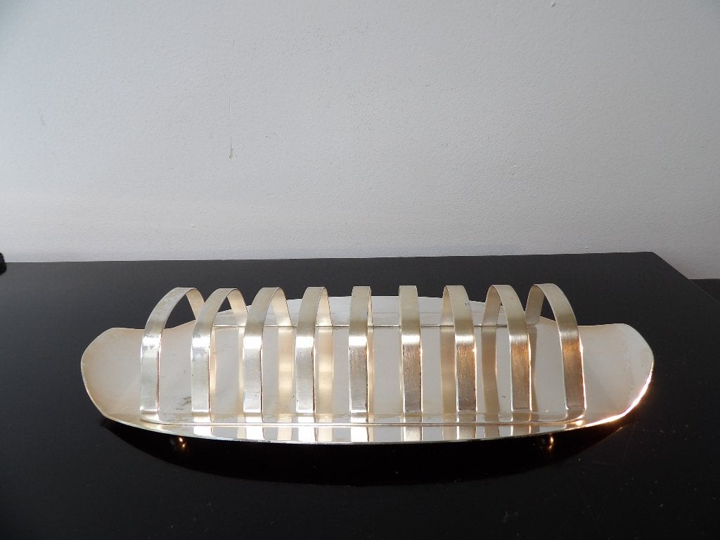 Fifties Toastrek WMF, verzilverd, 50er jaren, Ophalen of Verzenden, Zilver