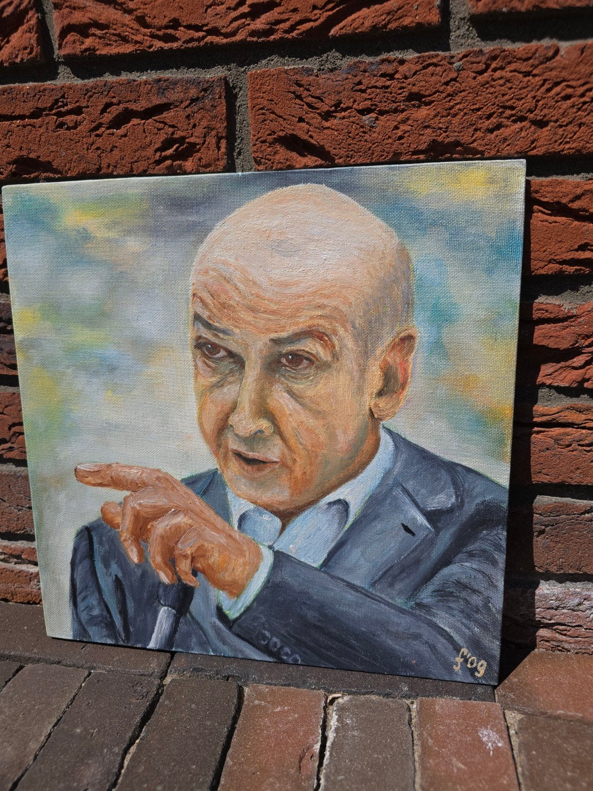 Vintage Olieverf schilderij Effe dimmen Jan Marijnissen €49, Antiek en Kunst, Kunst | Schilderijen | Klassiek, Ophalen of Verzenden