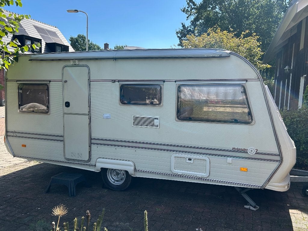 Hylander 440 / 5 peronenen!! / luifel, Caravans en Kamperen, Dwarsbed, Luifel, Rondzit, 750 - 1000 kg