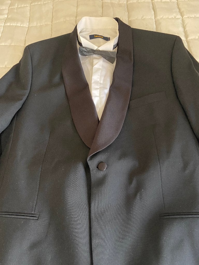 TE KOOP: Smoking/tuxedo, Ophalen of Verzenden, Zo goed als nieuw, Maat 52/54 (L), Zwart