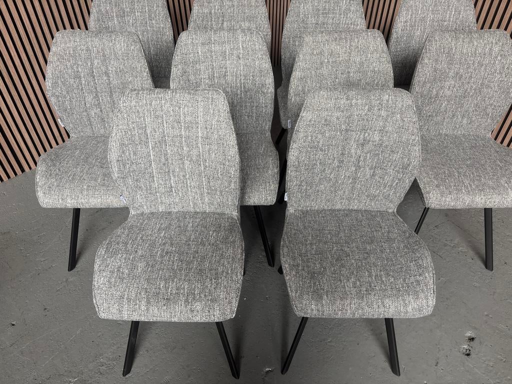 BEZORGEN MOGELIJK 4x eetkamerstoel grijs stof NIEUW, Huis en Inrichting, Stoelen, Nieuw, Ophalen of Verzenden, Vijf, Zes of meer stoelen