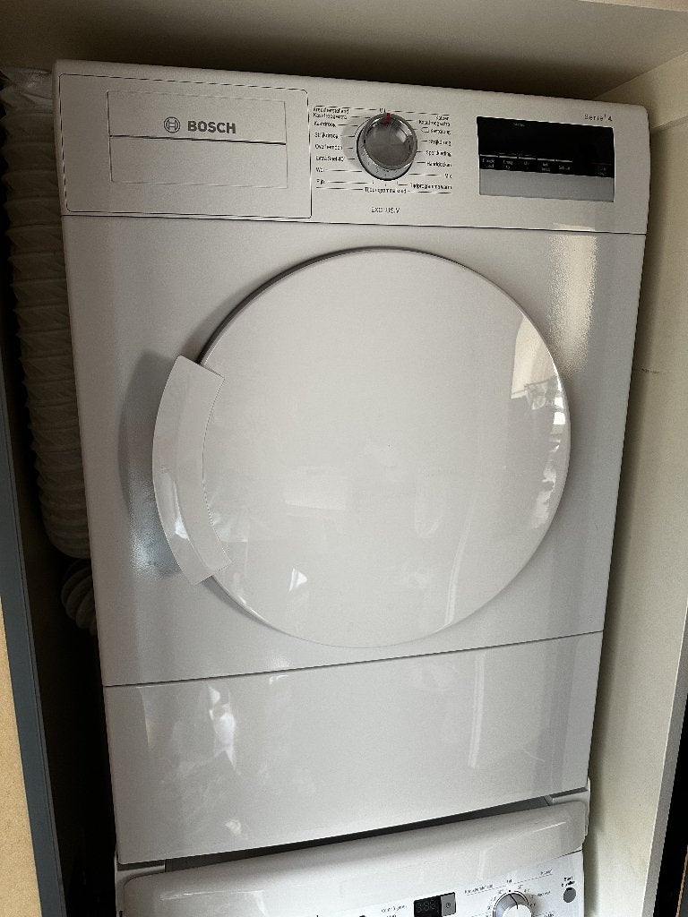 Bosch Exclusive luchtafvoer droger 7kg, Wolprogramma, 6 tot 8 kg, Gebruikt, Minder dan 85 cm