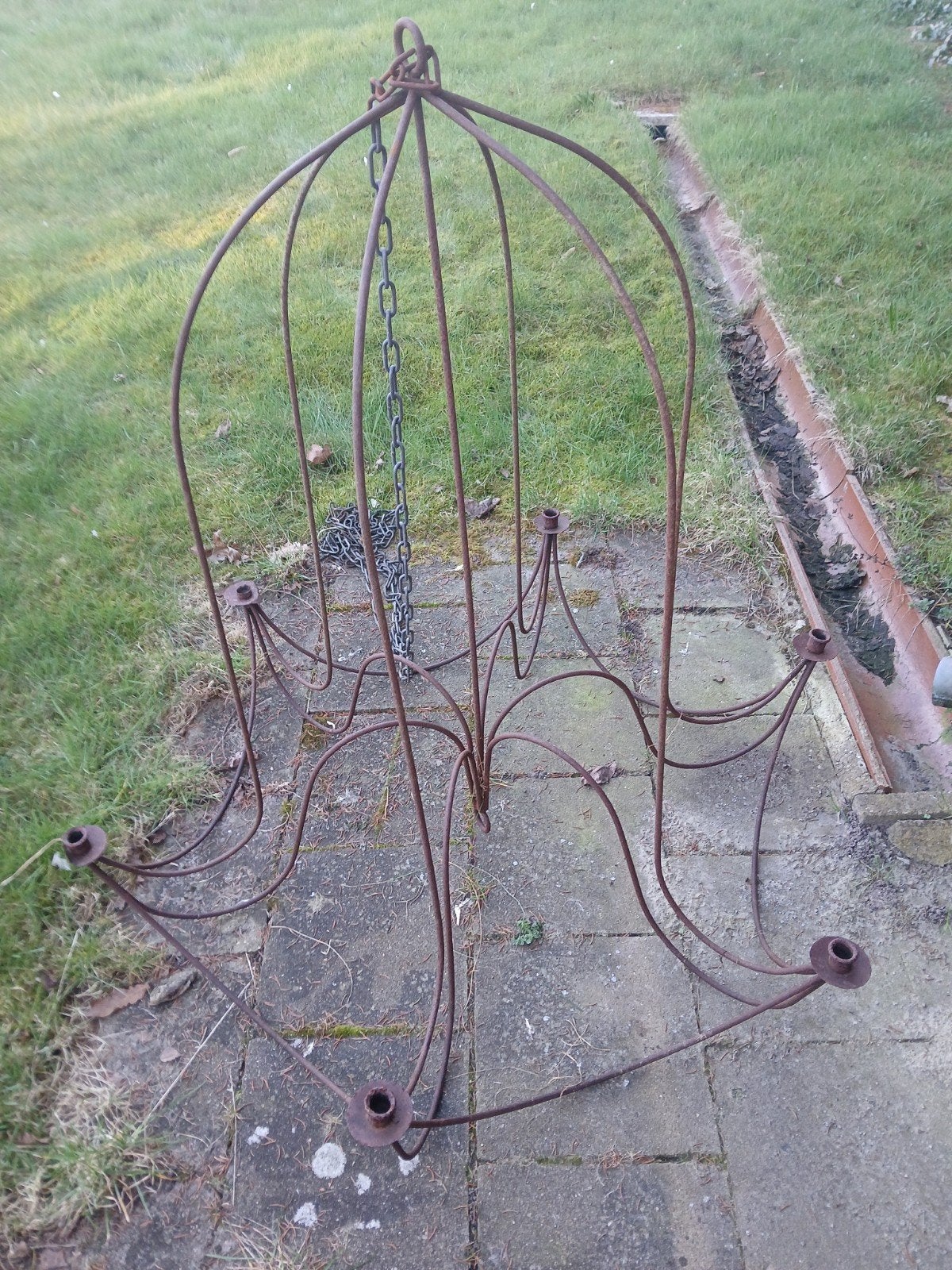 Grote metalen Kroon, Ophalen of Verzenden