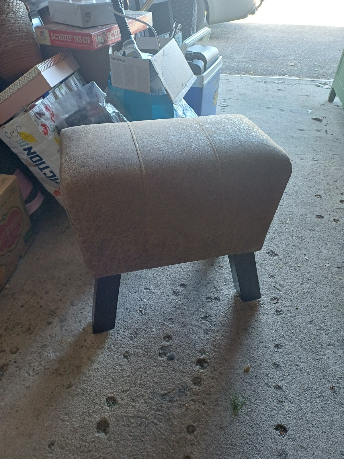 Stoere poef, Ophalen, Minder dan 50 cm, Rond, Minder dan 50 cm