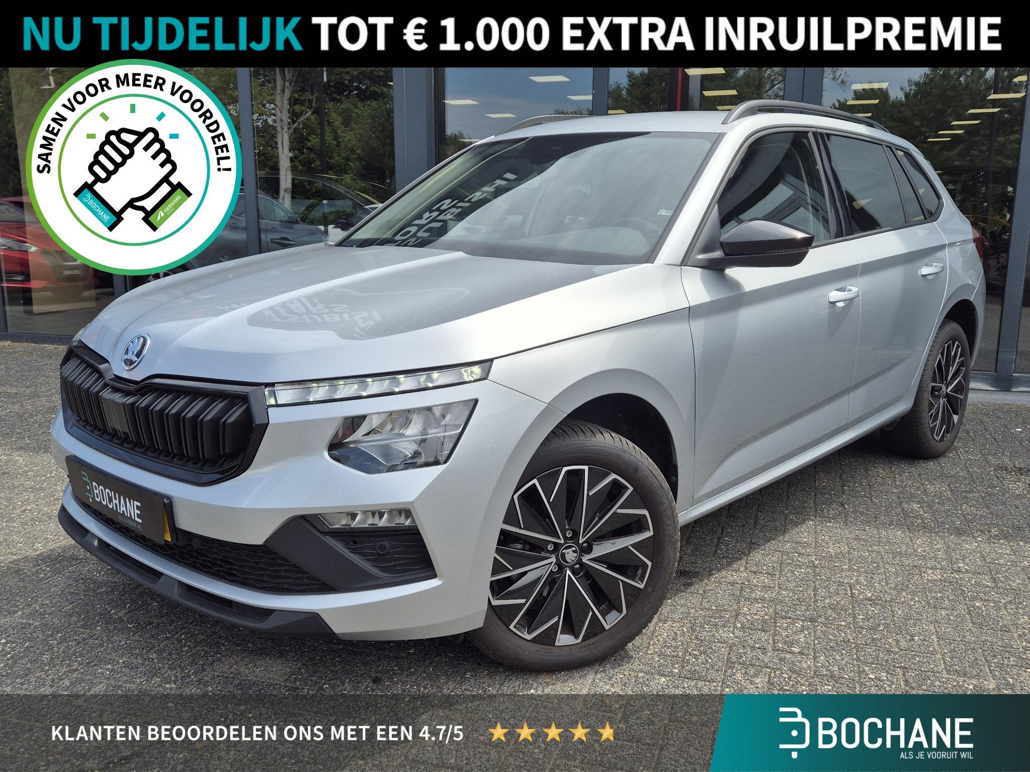 Skoda Kamiq 1.0 TSI Business Edition | Apple CarPlay / Andro, Auto's, Voorwielaandrijving, Stof, Gebruikt, Handgeschakeld