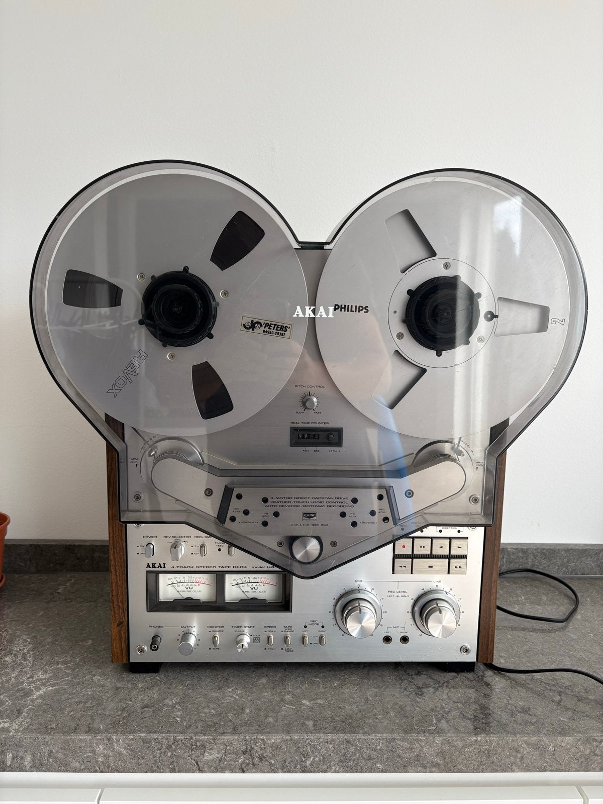 Akai GX-635D Bandrecorder/ Tapedeck - Topstaat met stofkap, Ophalen of Verzenden, Bandrecorder, Met stofkap