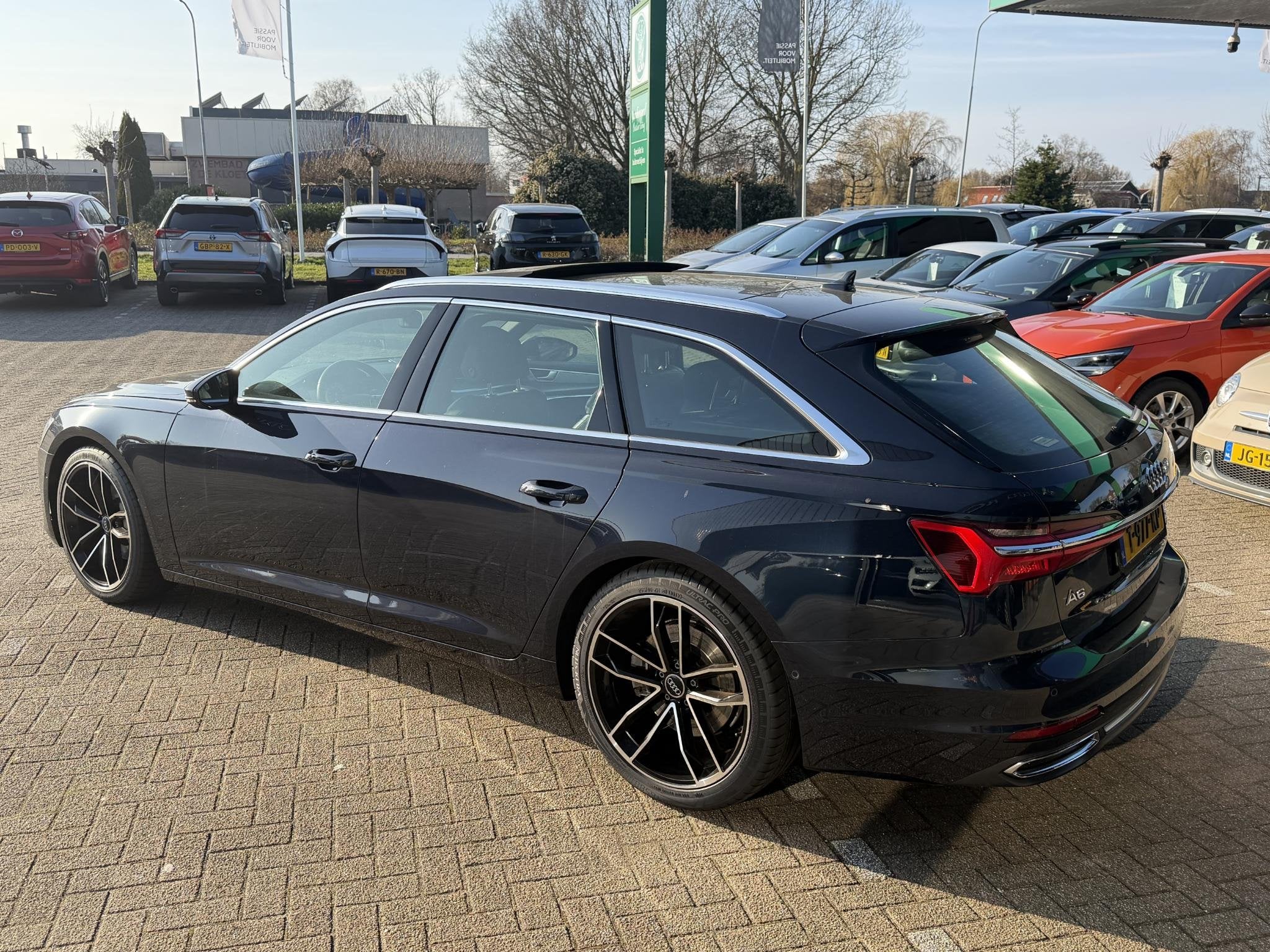 Audi A6 Avant 45 TFSI quattro Sport Pro Line S S-LINE | PANO, Auto's, Audi, Automaat, Gebruikt, 4 cilinders, Blauw