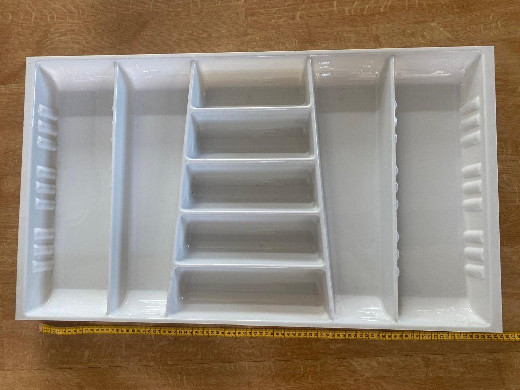 Bestekbak voor in lade ca 82 cm breed plastic, Ophalen, Overige typen, Kunststof, Zo goed als nieuw