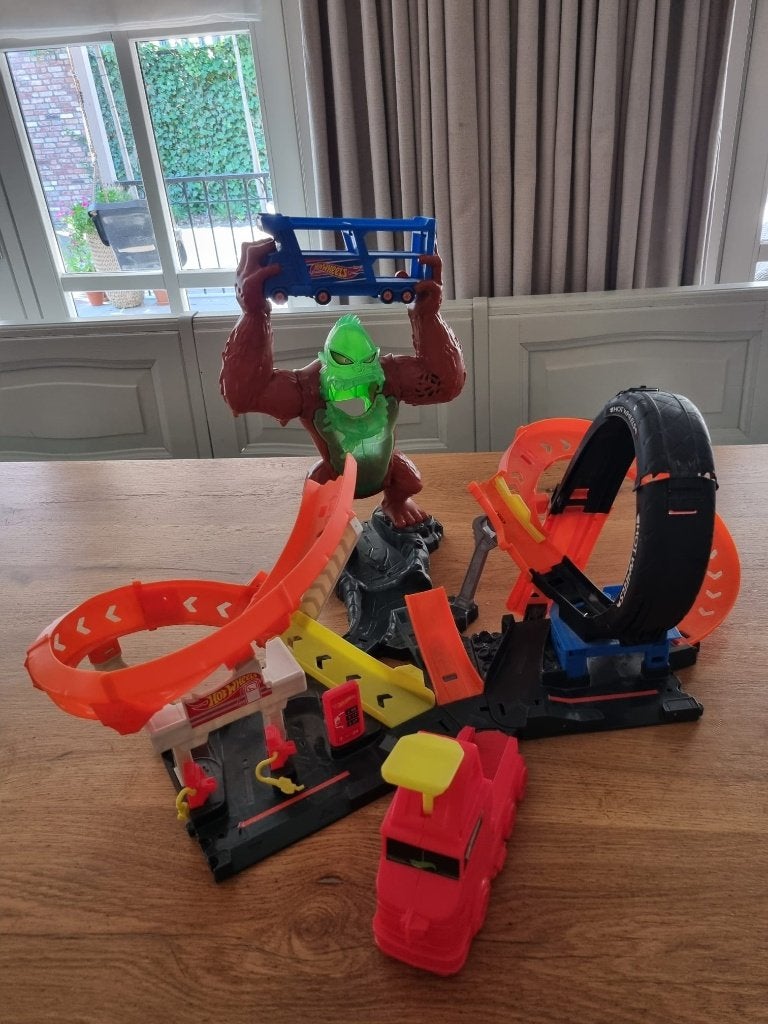 Hotwheels Gorilla baan, Ophalen, Racebaan, Zo goed als nieuw, Hot Wheels