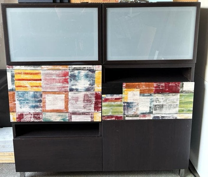 IKEA Besta systeem kast, Ophalen, Gebruikt, 100 tot 150 cm, Met lade(s)