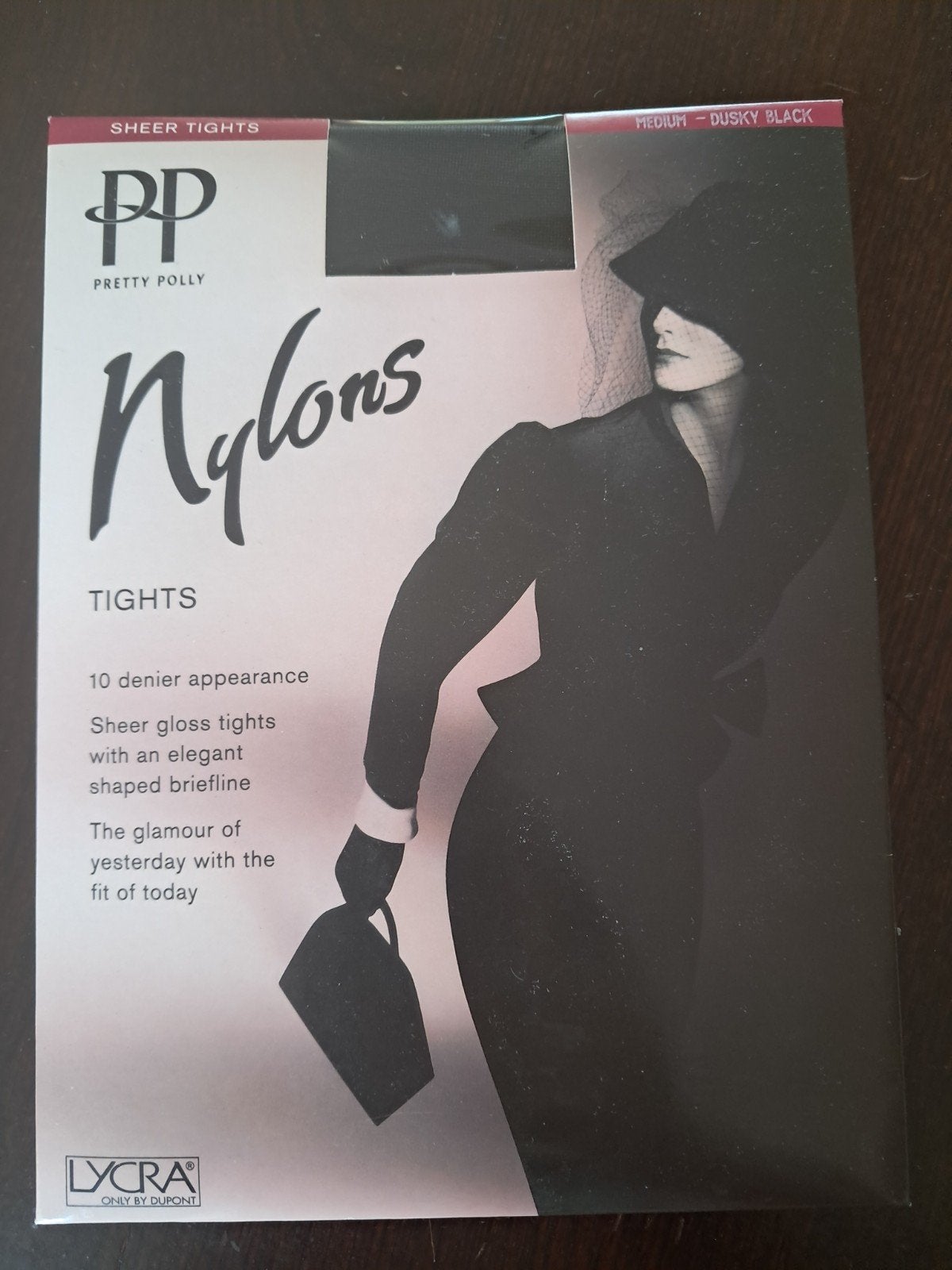 PP 10d zwarte panty M nearly black, Ophalen of Verzenden, Nieuw, Zwart, Panty