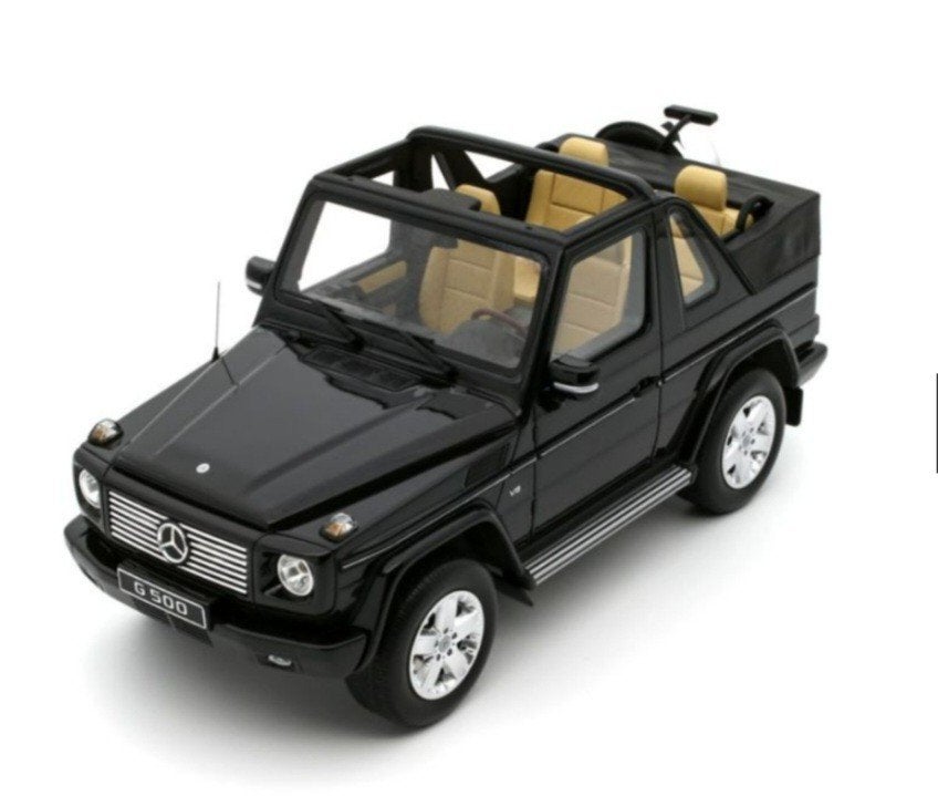 1:18 Mercedes Benz G500 Cabriolet uit 2007 Zwart Ottomobile, Hobby en Vrije tijd, Ophalen of Verzenden, Nieuw, Auto, OttOMobile