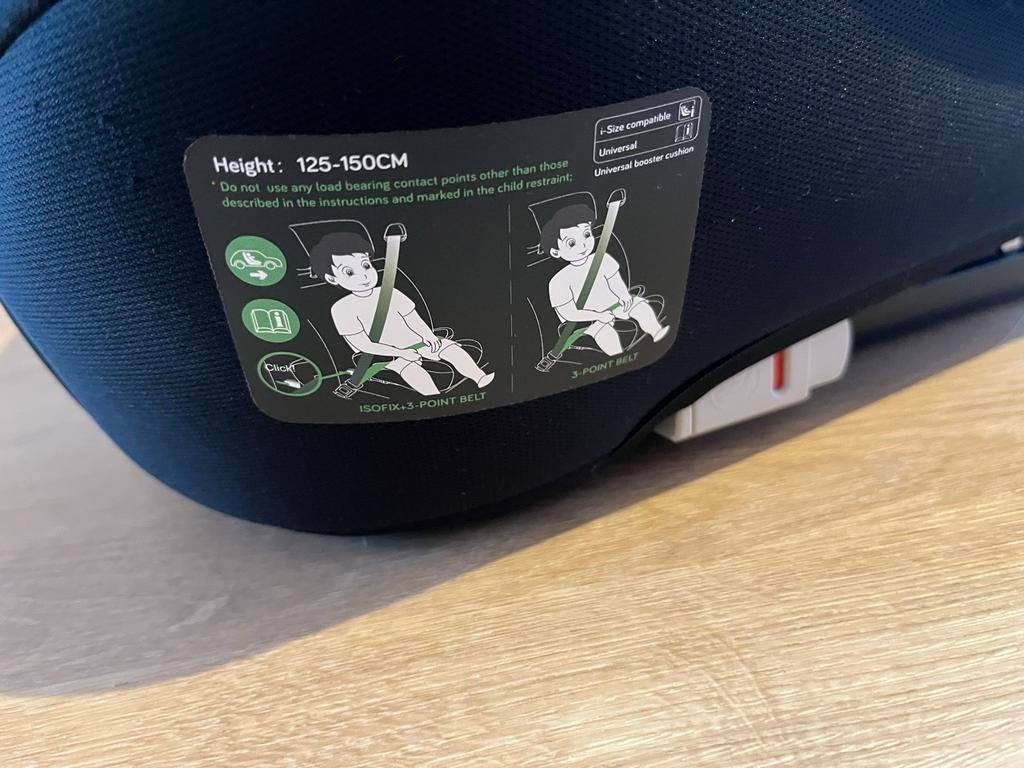 Banini Zitverhoger met Isofix - Veilig en Comfortabel, Overige merken, Autogordel of Isofix, 22 t/m 36 kg, Ophalen of Verzenden