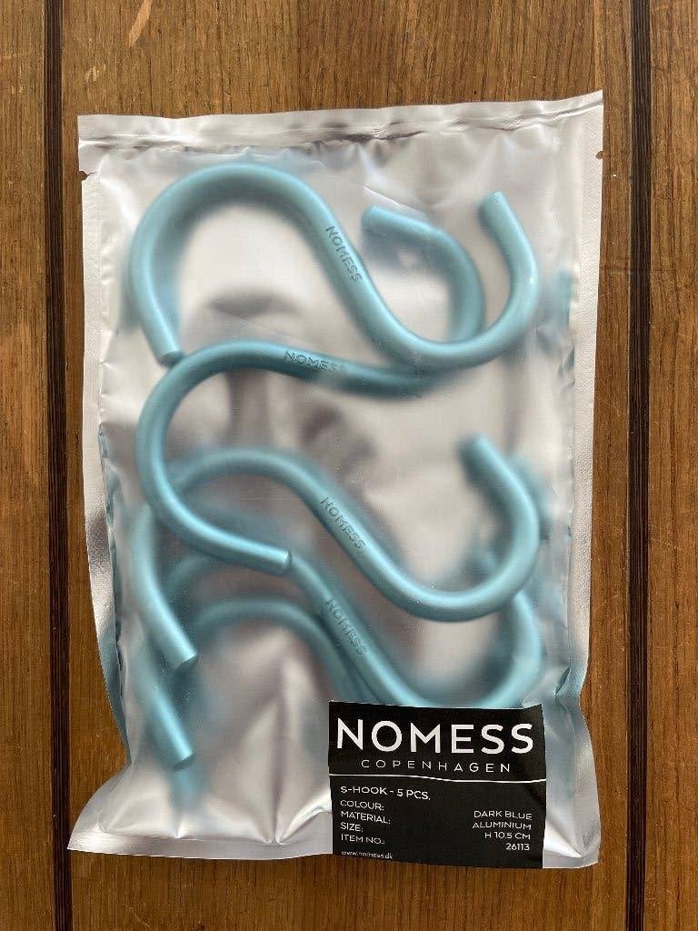 Nomess Copenhagen S-Haken Blauw 5 stuks, Nieuw, Ophalen of Verzenden, Modern, Blauw