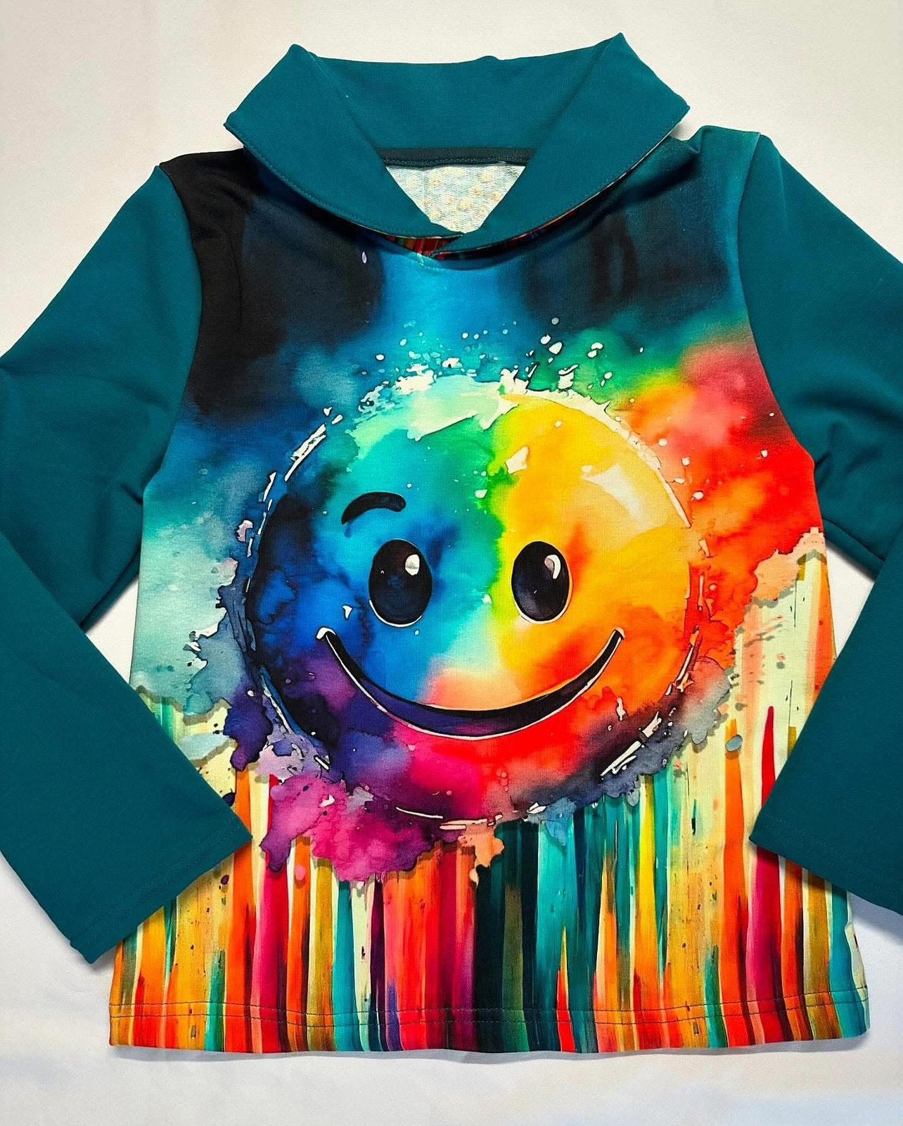 Sweater smiley maat 140, Maaike Maakt’t, Geen, Trui of Vest, Nieuw