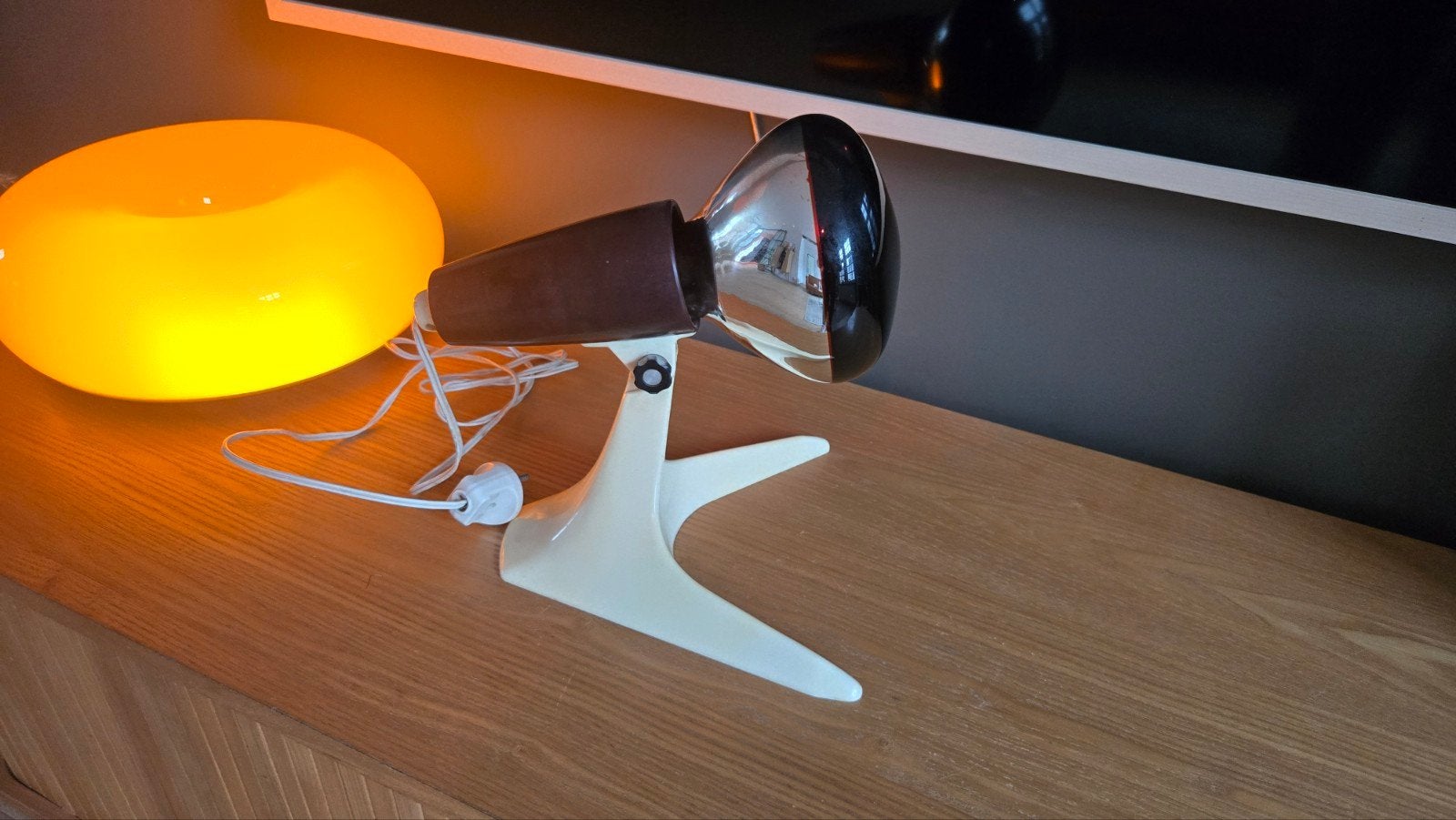 Vintage osram Theratherm infrarood lamp, Beige, Kunststof, Verstelbaar, Overige merken