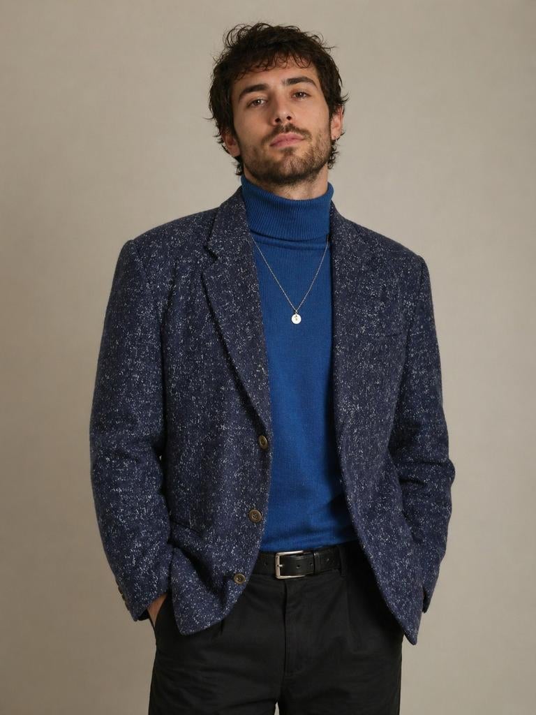 90ths vintage maat S/48 royal blue €35, Kleding | Heren, Kostuums en Colberts, Verzenden, Maat 48/50 (M), Blauw, Nieuw