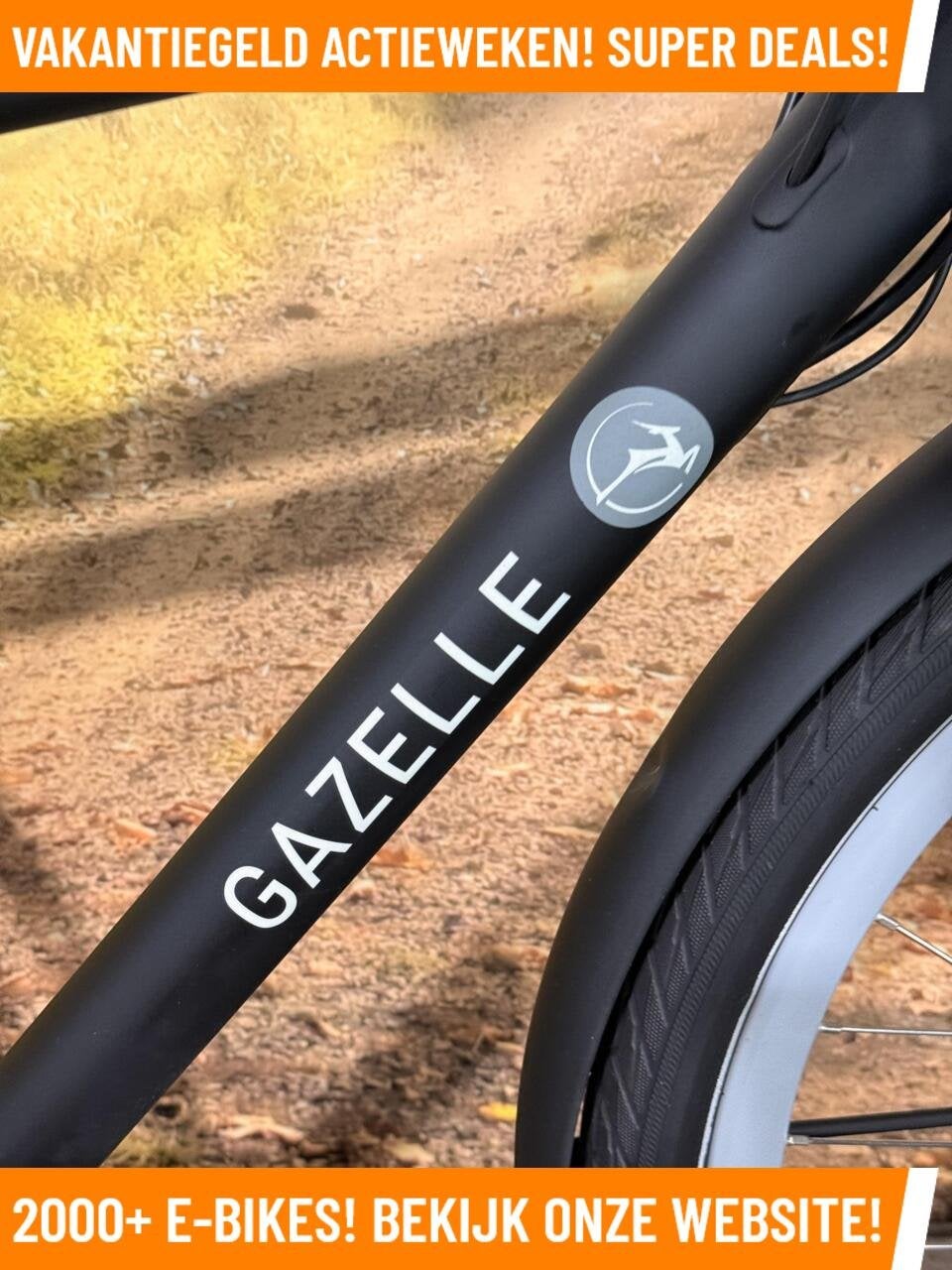 Gazelle Puur NL Elektrische fiets met voorwiel motor bij MRA, Gazelle