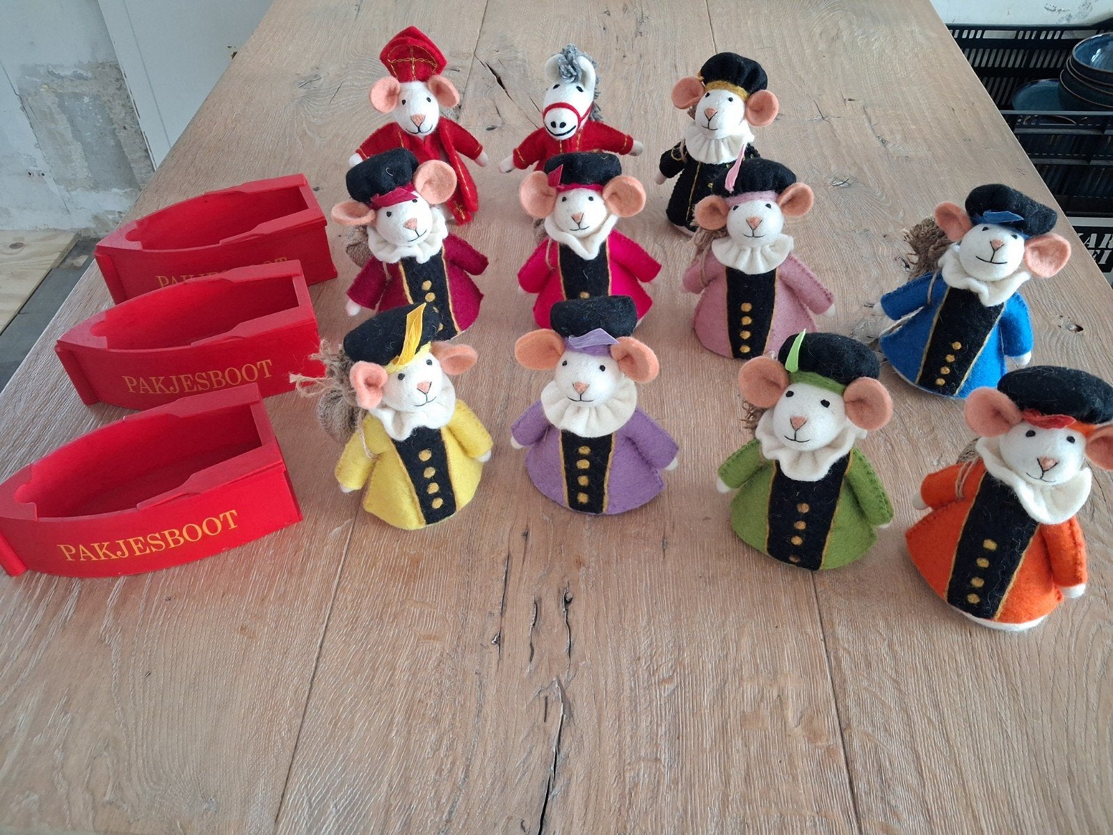 Sjaal met een verhaal Sint en Piet muizen, Diversen, Ophalen of Verzenden, Nieuw