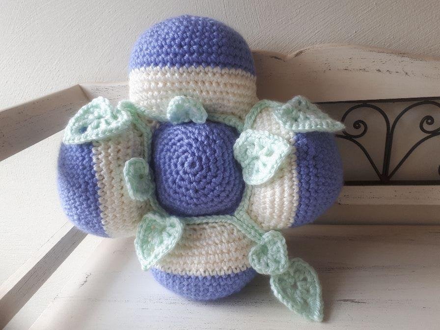 Kussen bloem, Huis en Inrichting, Woonaccessoires | Kussens, Ophalen of Verzenden, Nieuw, Rond