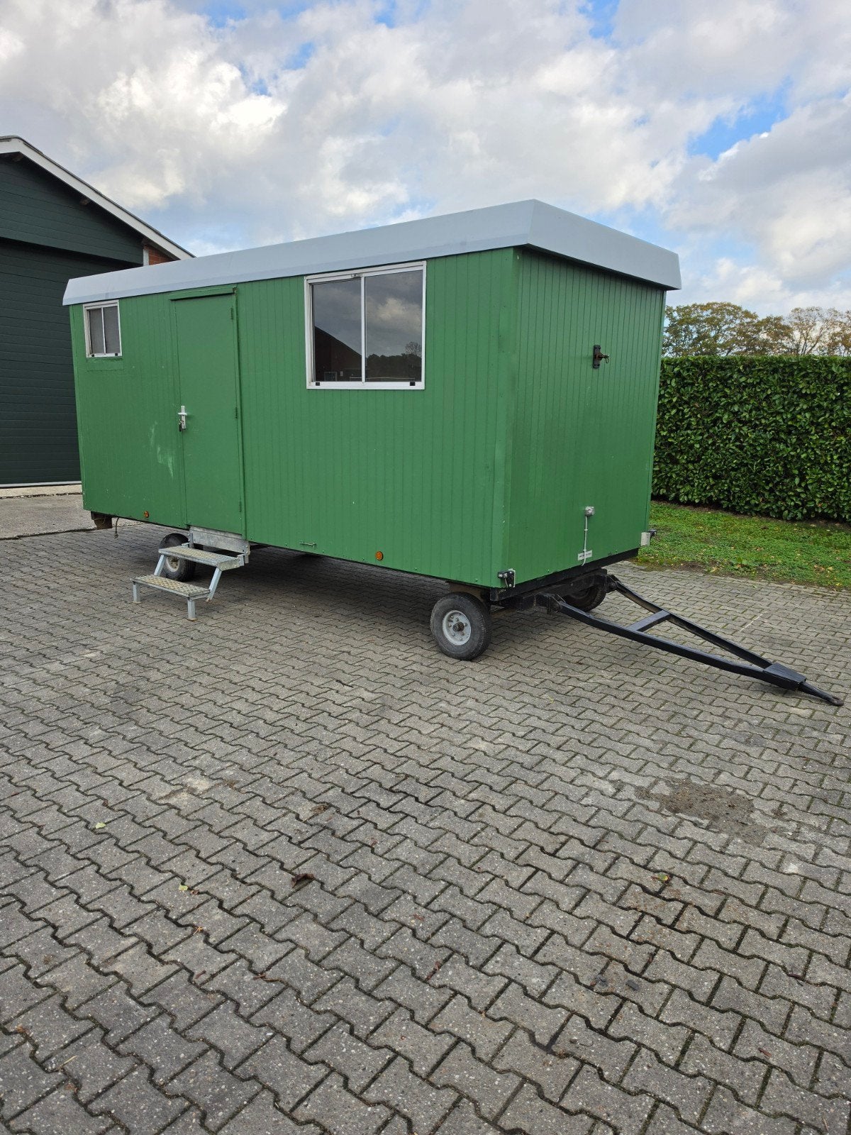 Grote 5m Schaftwagen Pipowagen Bouwkeet Schaftkeet Tinyhouse, Doe-het-zelf en Verbouw, Ophalen of Verzenden, Gebruikt
