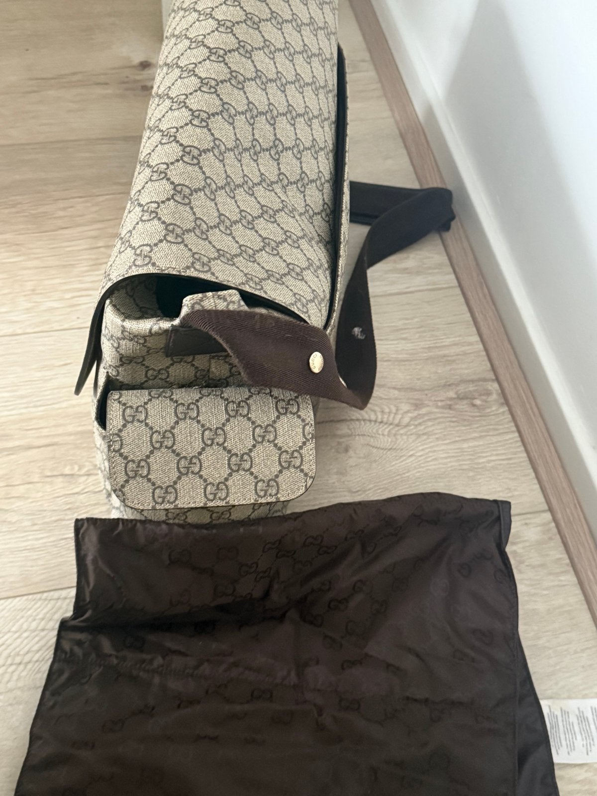 Gucci luiertas origineel, Verzorgingstas, Bruin, Gebruikt, Gucci