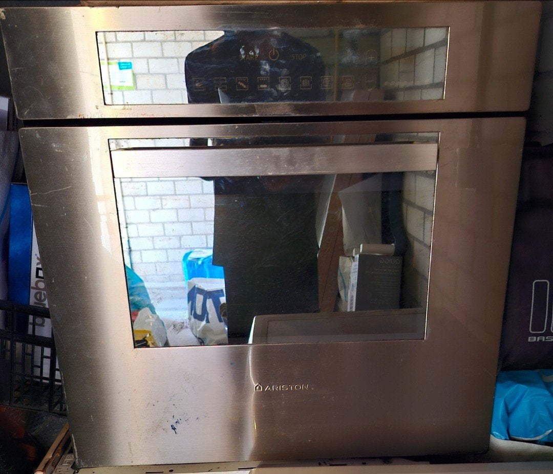 Ariston elektrische gaskookplaat, Ophalen, Zo goed als nieuw, Rvs of Chroom