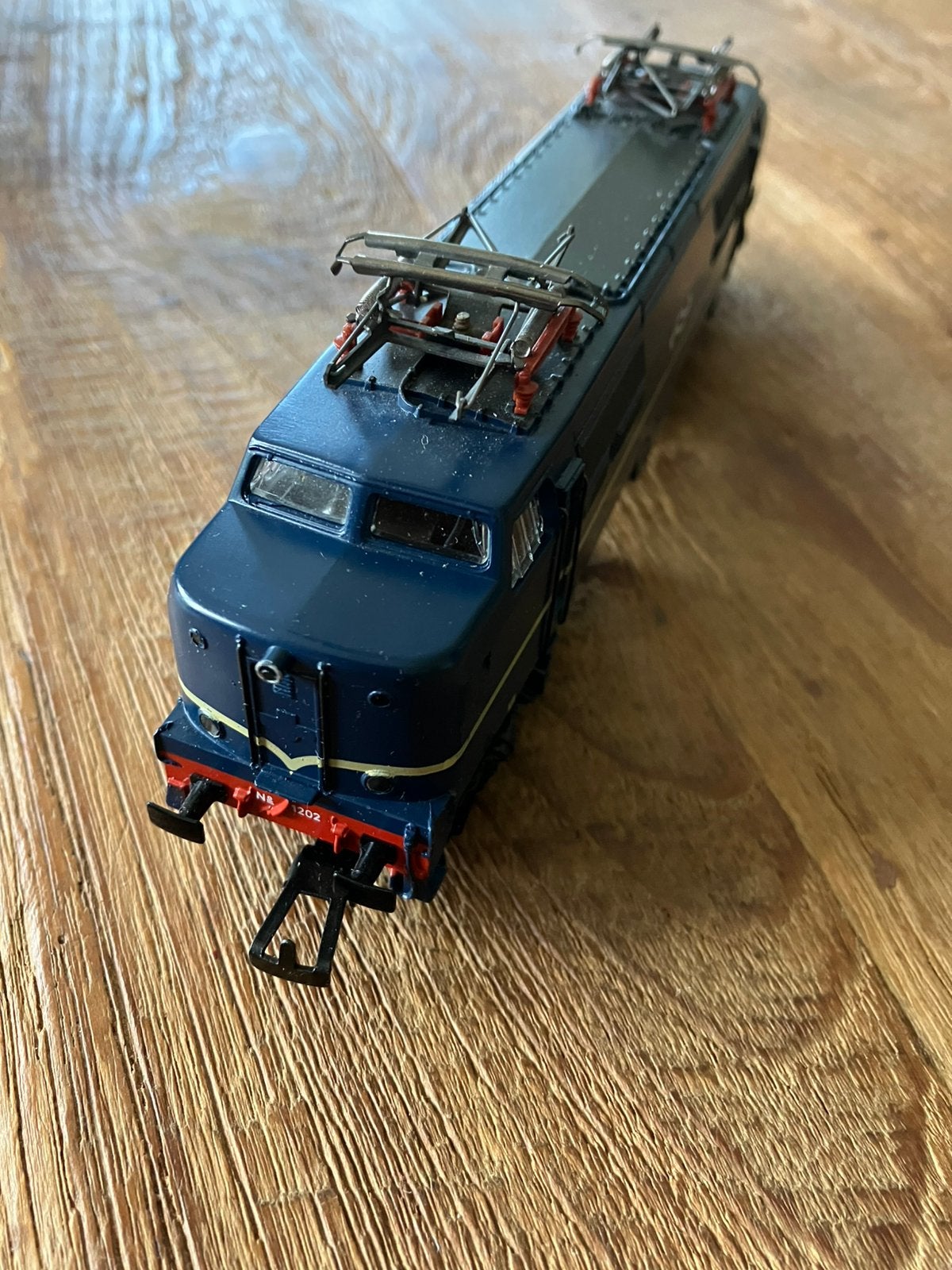 Marklin Hamo NS 1202 blauw-1200 Serie - 2 - rail DC -OVP, Ophalen of Verzenden, Märklin, Gelijkstroom, Locomotief