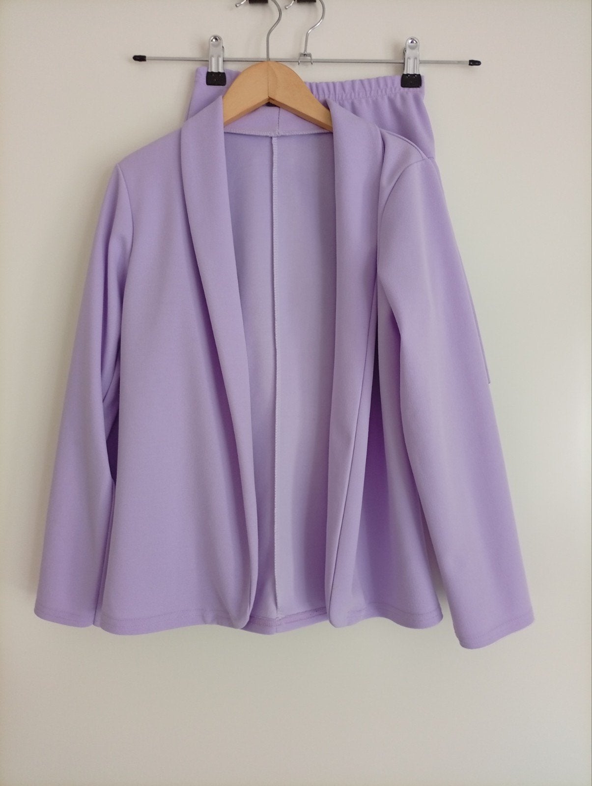 Set blazer en rok lila maat 12 (152), Gebruikt, Meisje, Ophalen of Verzenden, Setje