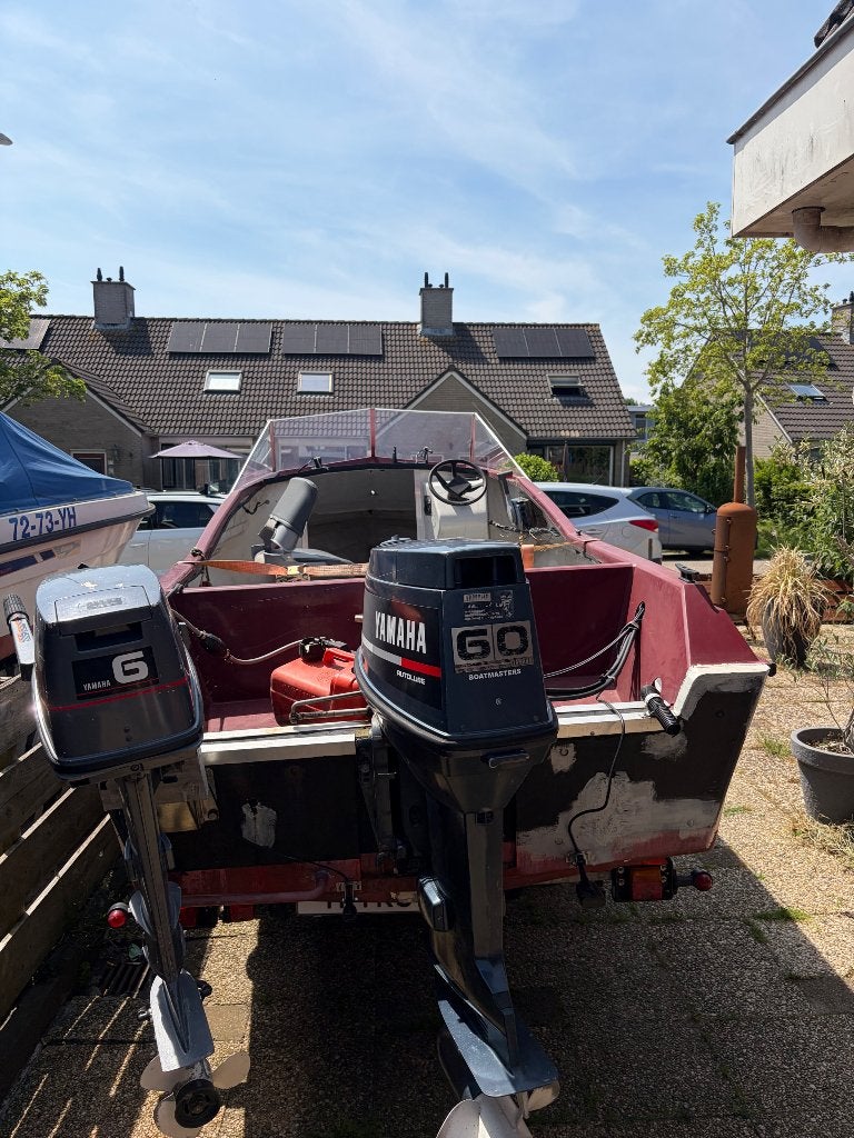 Shetland shelty 550 met 60 pk Yamaha, Watersport en Boten, Ophalen, 60 pk, Gebruikt, Elektrische start