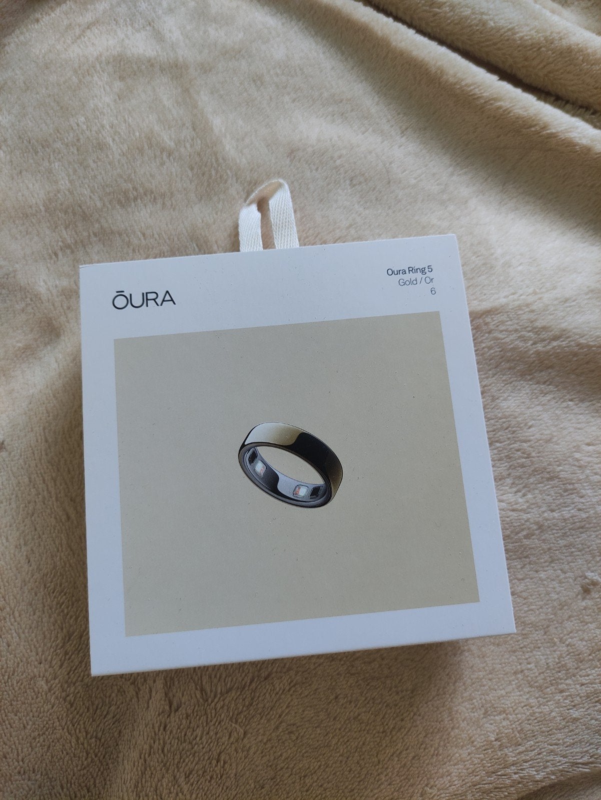 Oura Ring Gen 5 Gold maat 6, Oura, Nieuw, Ophalen of Verzenden, Android