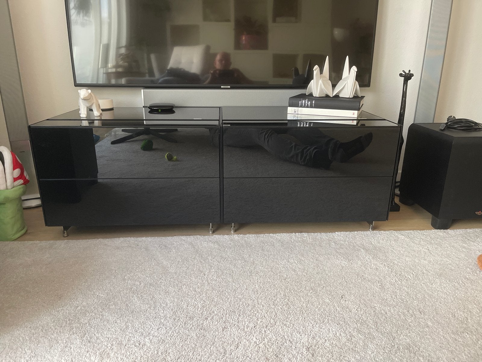 Spectral Cocoon C02 zwart audiomeubel 2 stuks, Ophalen, Modern design, 50 tot 100 cm, Minder dan 100 cm