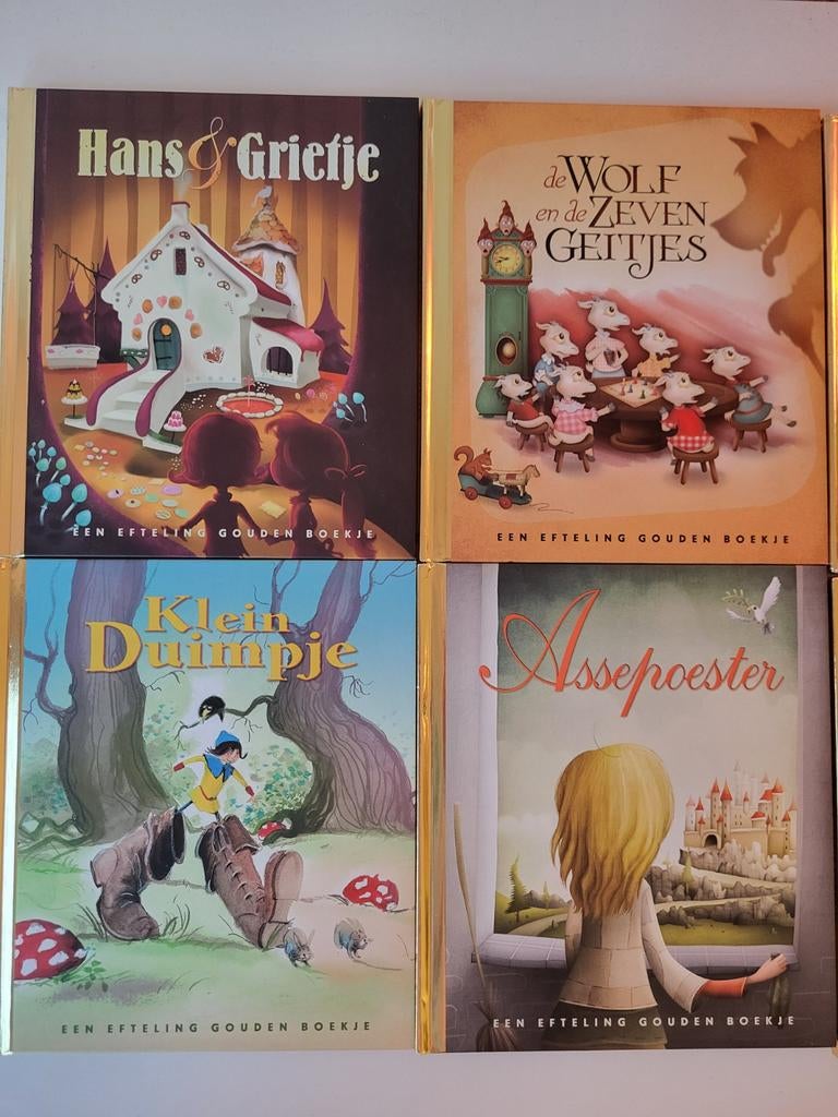 Efteling Gouden Boekjes - Complete set van 12 sprookjes, Verzamelen, Efteling, Zo goed als nieuw, Overige typen, Ophalen of Verzenden