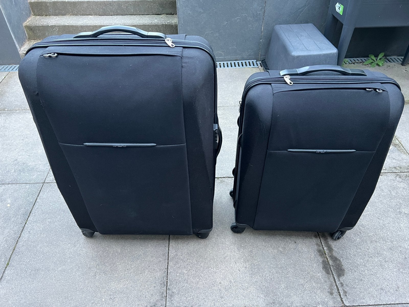 Samsonite spinner koffers 2 maten, Ophalen, Overige materialen, Gebruikt, 45 tot 55 cm