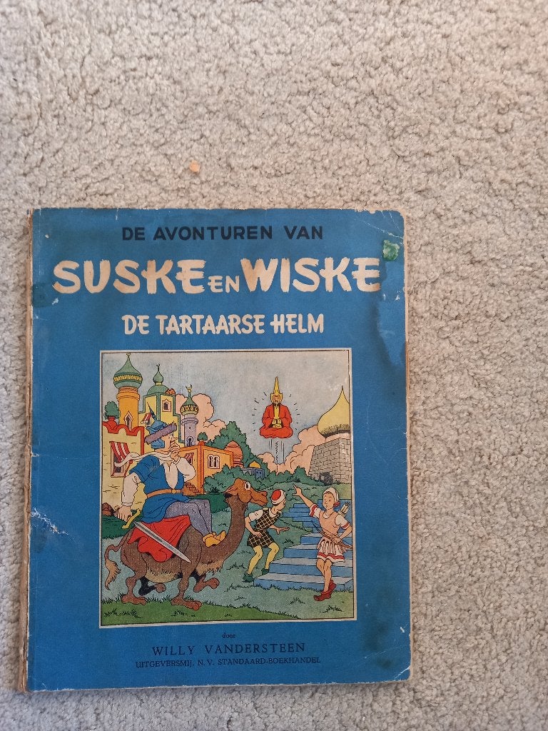 Suske en Wiske Blauwe reeks De Tartaarse Helm 2e druk, Gelezen, Willy Vandersteen, Eén stripboek, Ophalen of Verzenden