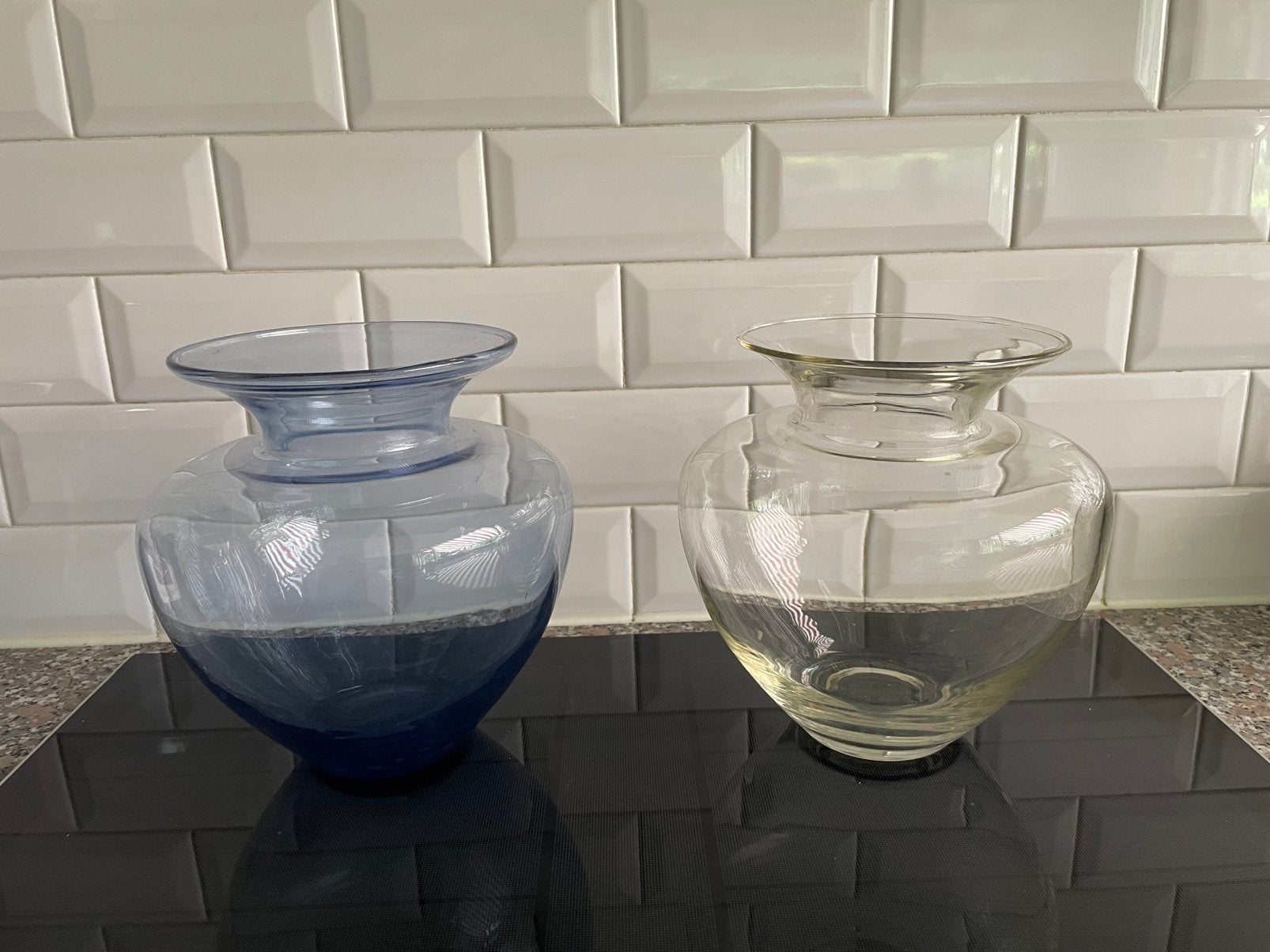 2copier Leerdam vasen, Ophalen of Verzenden, Zo goed als nieuw, Glas