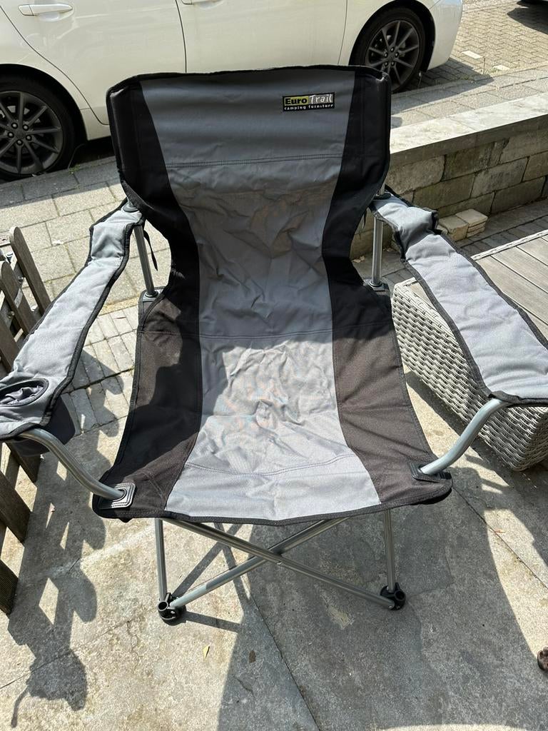 2x campingstoelen vistoelen. Enkele keer gebruikt, Ophalen of Verzenden, Zo goed als nieuw, Campingstoel