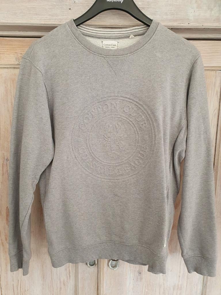 Grijze Heren Sweater mt M Cotton Club, Kleding | Heren, Truien en Vesten, Ophalen of Verzenden, Zo goed als nieuw, Grijs