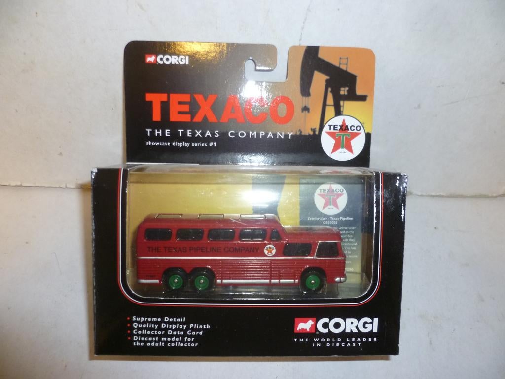 Corgi Scenicruiser Texaco Pipeline Compagnie 10,5cm auto, Ophalen of Verzenden, Nieuw, Bus of Vrachtwagen