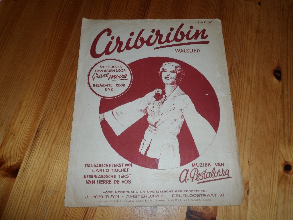 Ciribiribin - a. Pestolazza, Muziek en Instrumenten, Zang, Gebruikt, Ophalen of Verzenden, Artiest of Componist